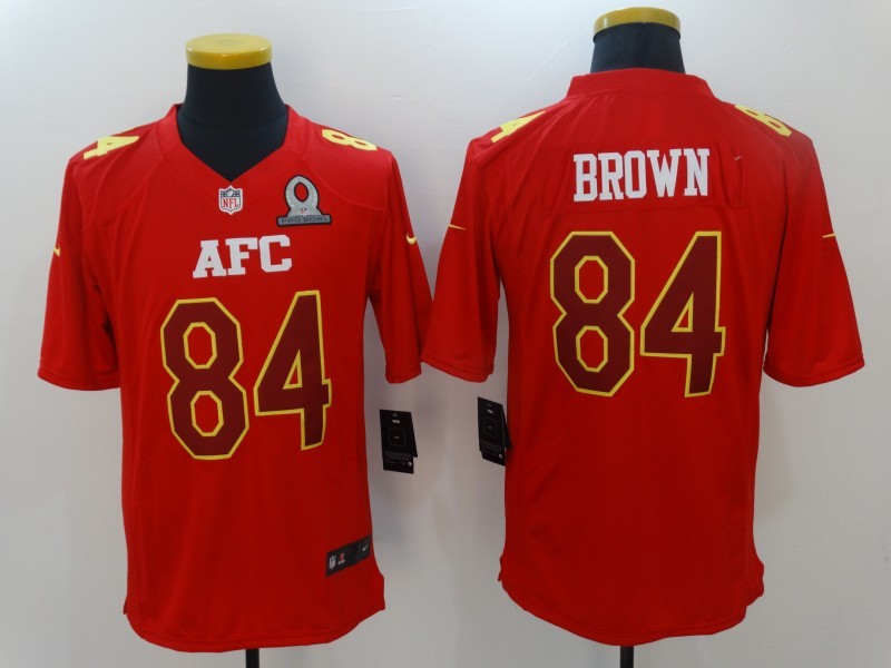 Men's Pittsburgh Steelers Antonio Brown #84 Red Jersey